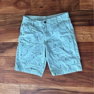 George Mint Green Luau Girl Patterned Shorts size 32